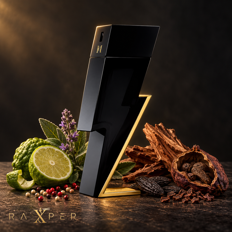 عطر Carolina Herrera Bad Boy در کنار ترنج، فلفل، مریمگلی، سدر، دانه تونکا و کاکائو