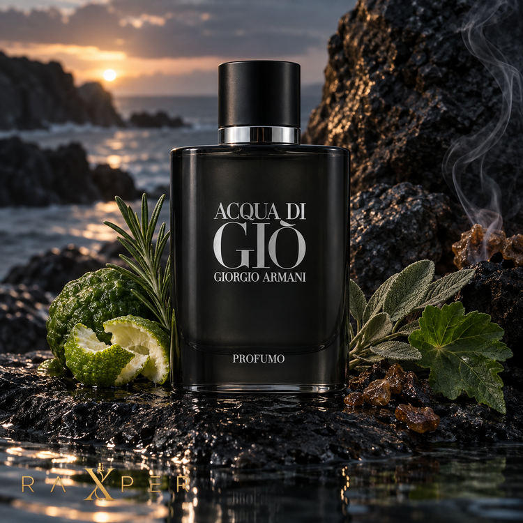 عطر آرمانی آکوا دی جیو پروفومو کنار ترنج، گیاهان معطر و سنگ خیس