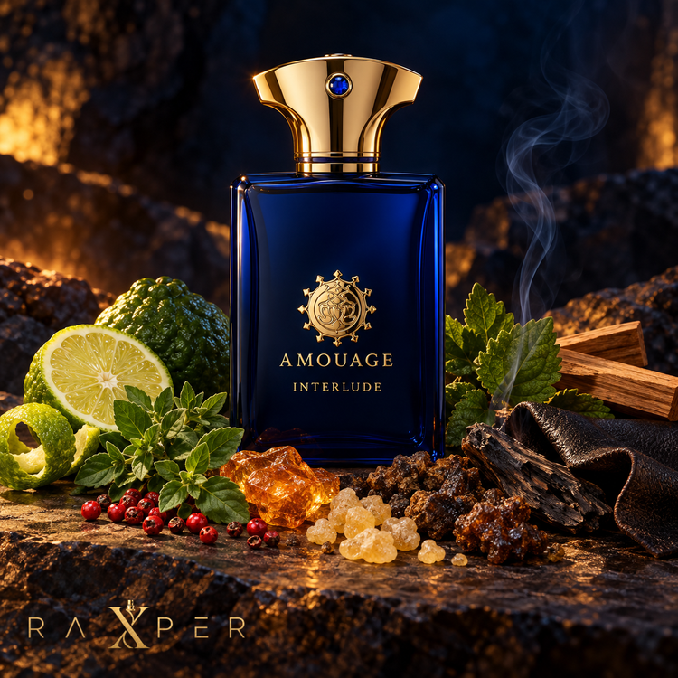 عطر آمواج اینترلود من در کنار ترنج، اورگانو، بخور، عود، چرم و رزینهای معطر