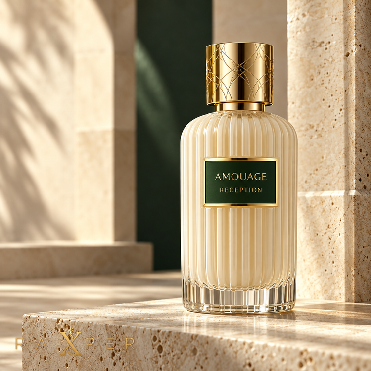 عطر آمواج رسپشن در کنار قهوه، لیمو، فلفل صورتی، سرو کوهی، کندر، پچولی، وانیل و چوبهای معطر