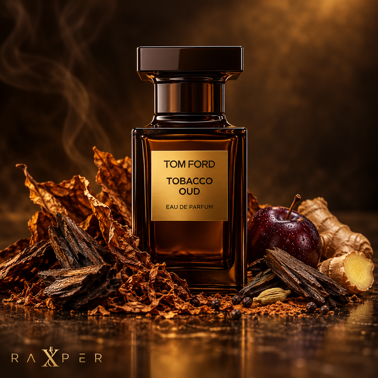 عطر تام فورد توباکو عود در کنار تنباکو، چوب عود و زنجبیل