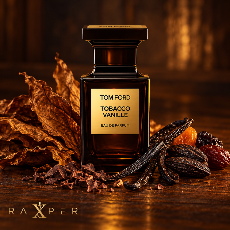 عطر تام فورد توباکو وانیل در کنار وانیل، تنباکو و دانه تونکا