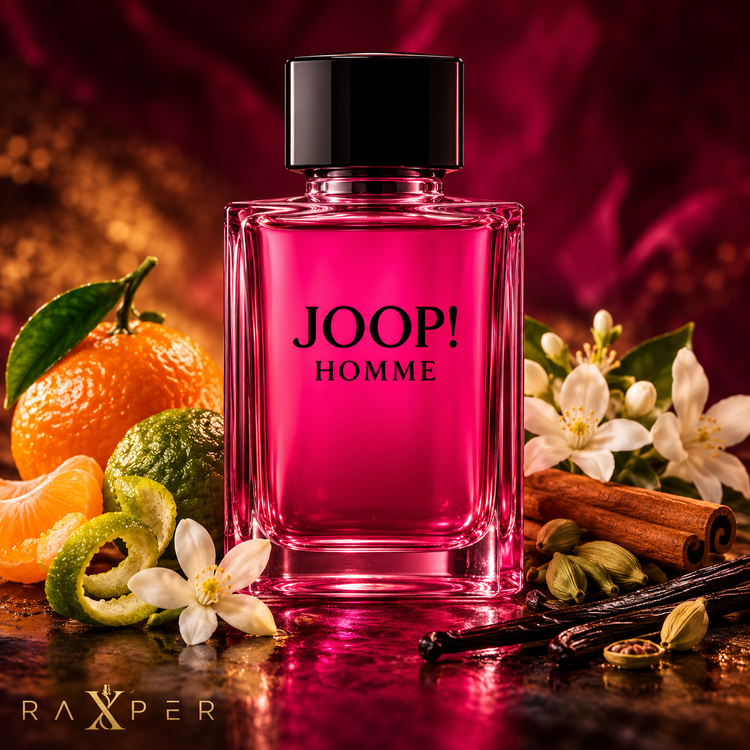 عطر جوپ هوم در کنار مرکبات، شکوفه پرتقال، دارچین و وانیل