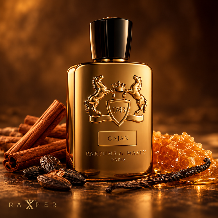 عطر پارفومز د مارلی اوجان در کنار عسل، دارچین، وانیل و دانه تونکا