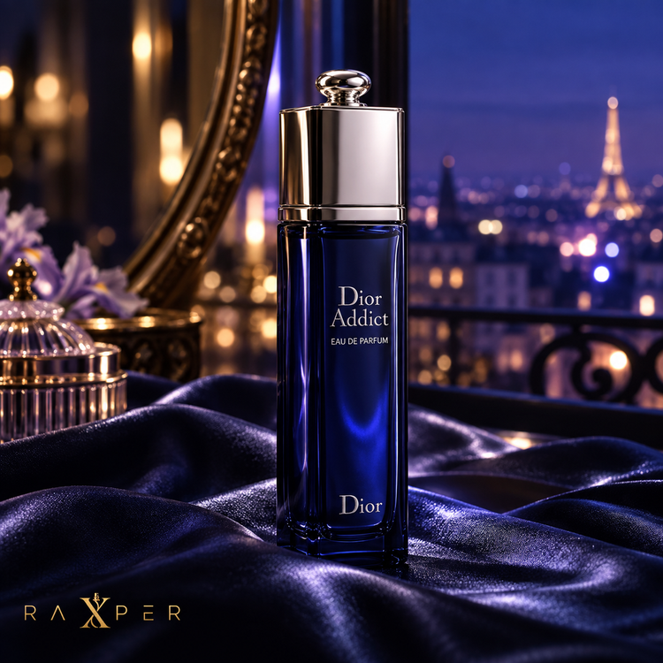 نمای ادیتوریال عطر دیور ادیکت EDP 2014 در فضای شبانه لوکس پاریسی