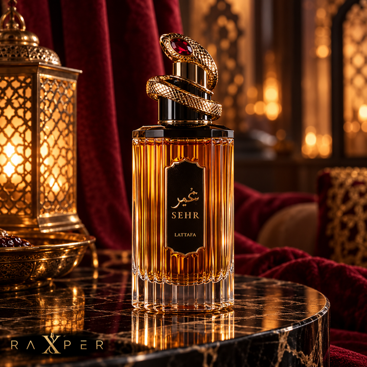نمای ادیتوریال عطر لطافه سحر در فضای گرم و باشکوه شرقی
